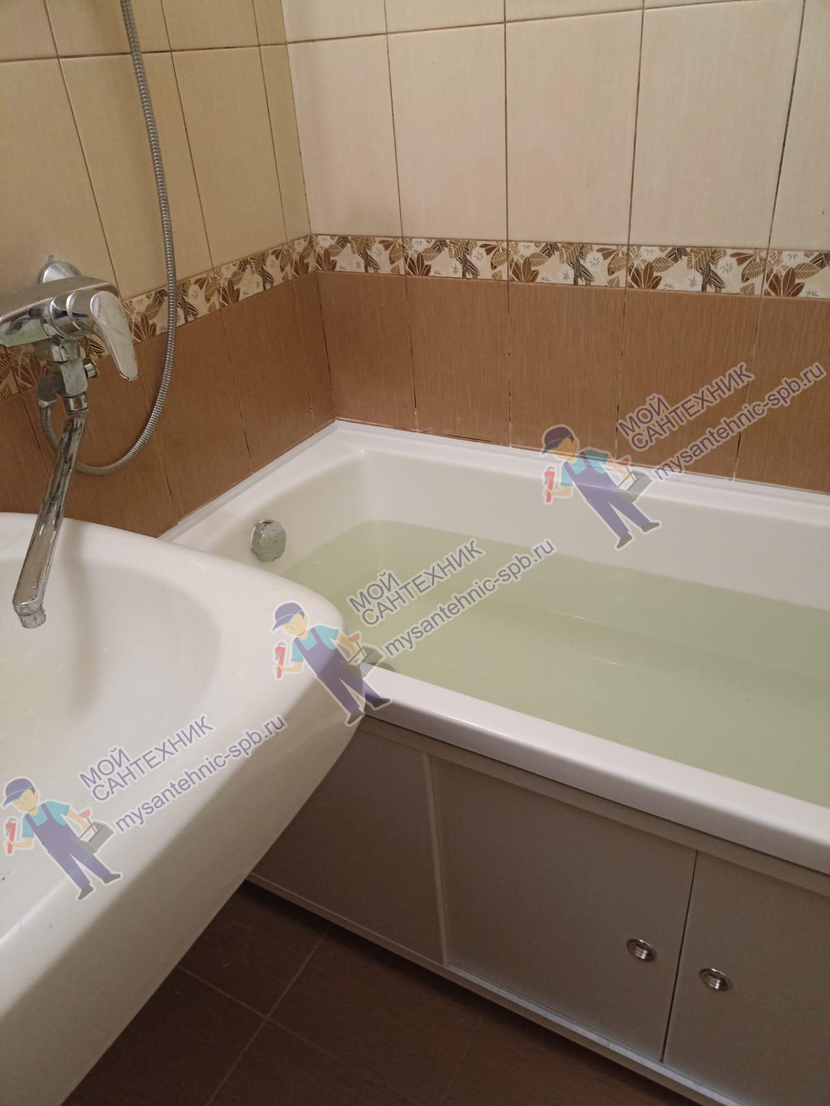 Замена акриловой ванны в Красносельском районе