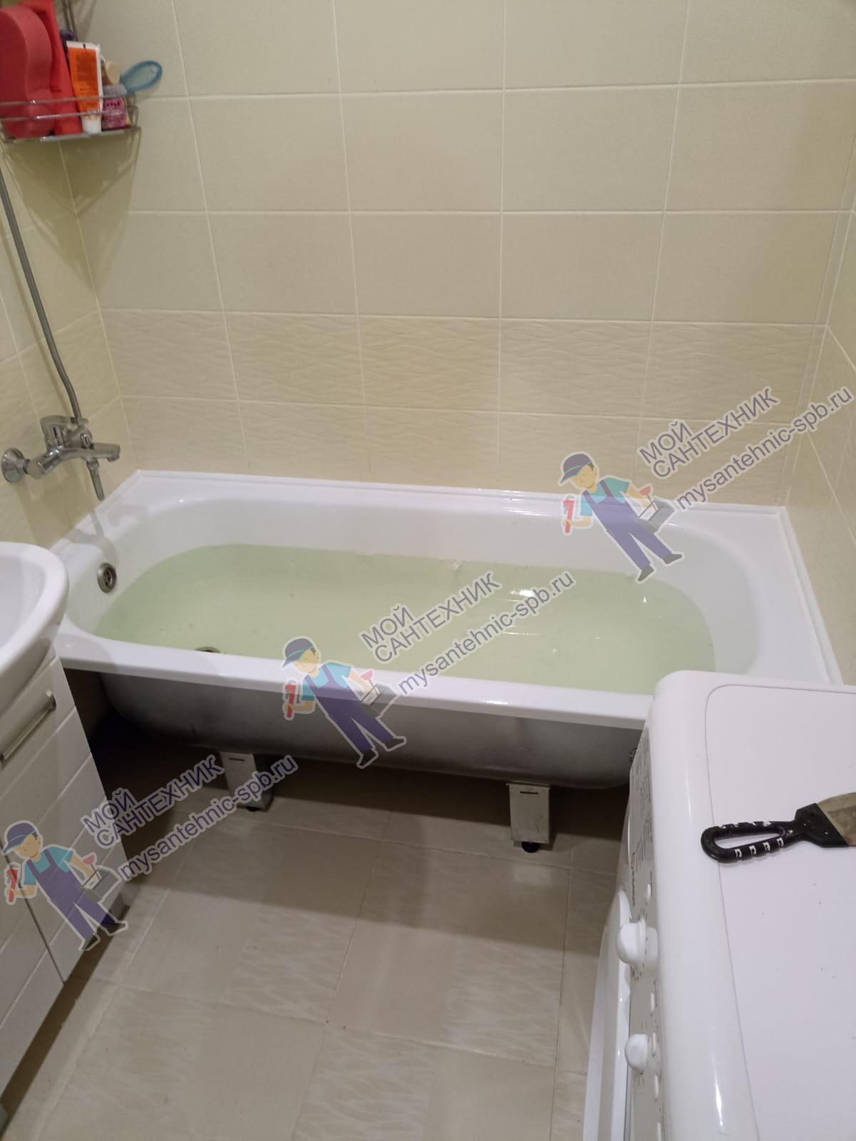 Герметизация ванны «под ключ» в Мурино