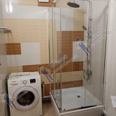 Замена ванны на душевой уголок в ЖК «Миллениум» на Парнасе