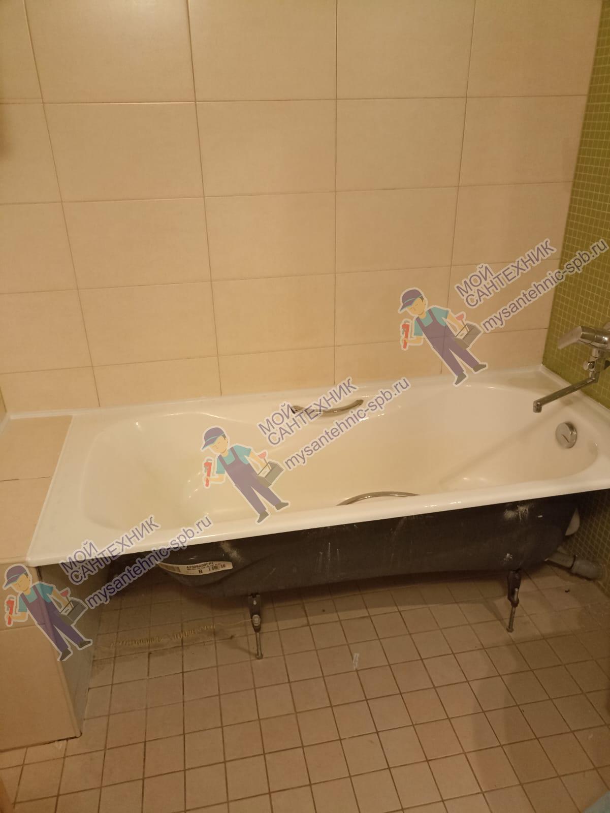 Замена герметизации ванны «под ключ» в Выборгском районе